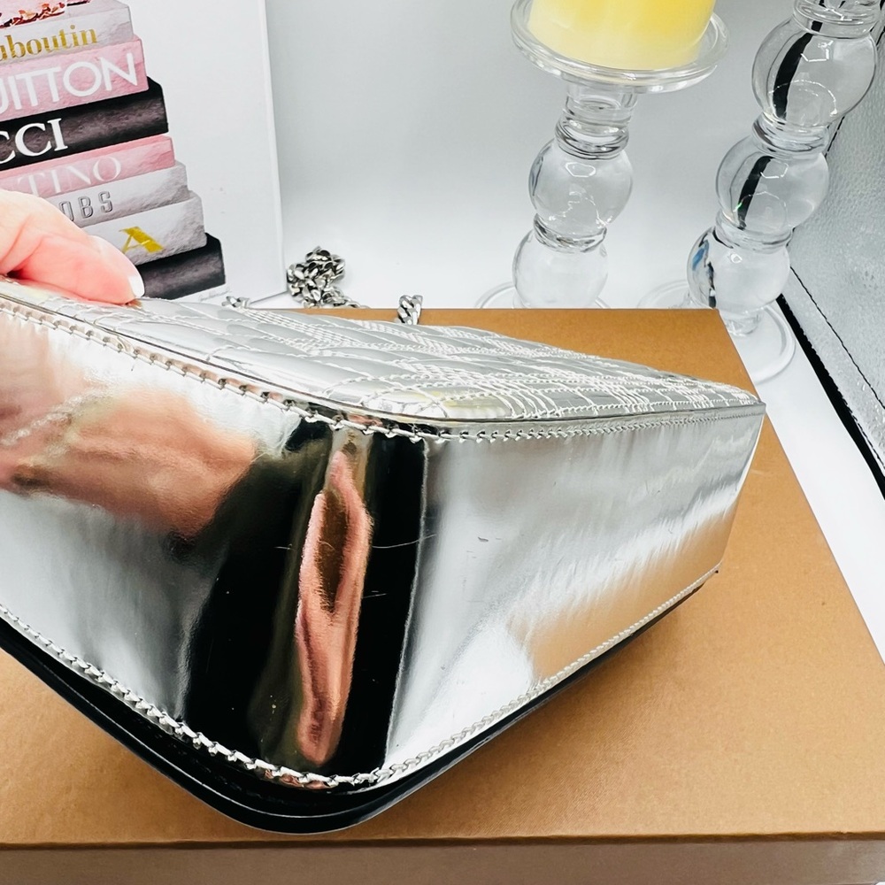Burberry Lola Metallic Silver Bag - EUC - Picture 7 of 14
